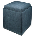 Zoey Ottoman - Navy