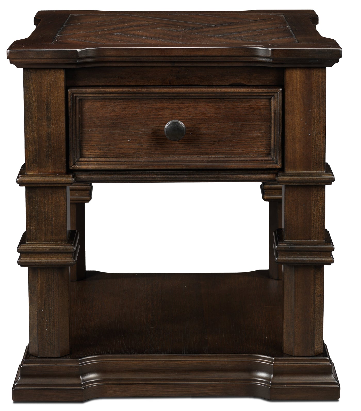 Roman End Table - Walnut