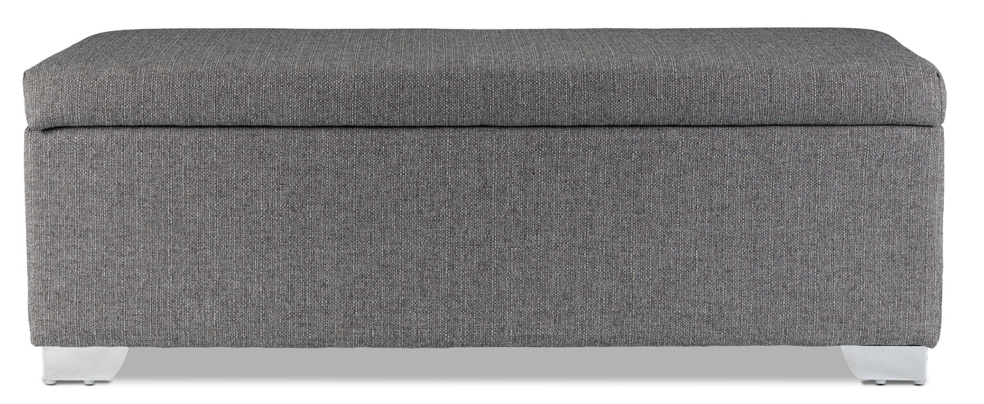 Amelio Ottoman - Dark Grey