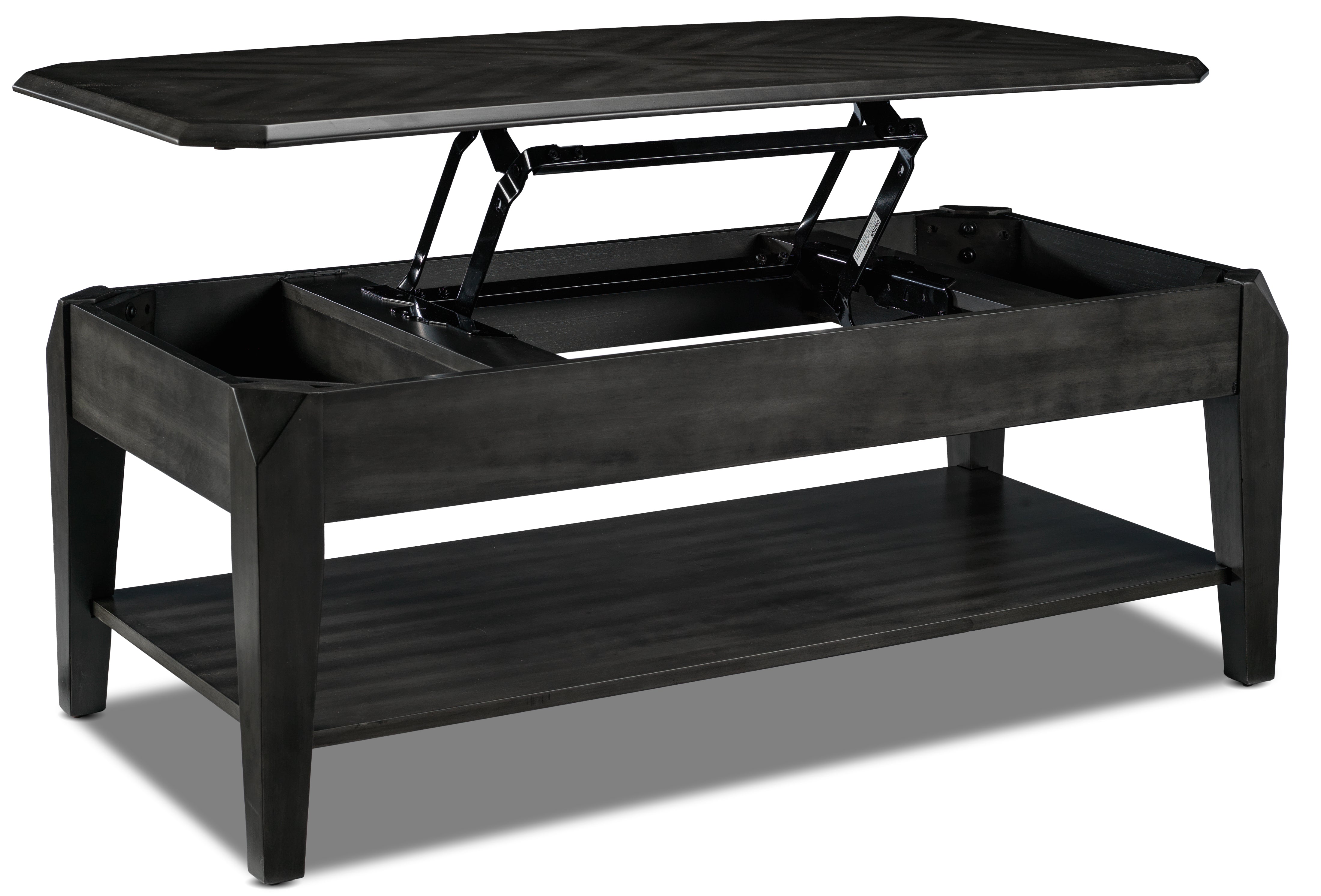 Lennox Lift-Top Coffee Table - Dark Grey