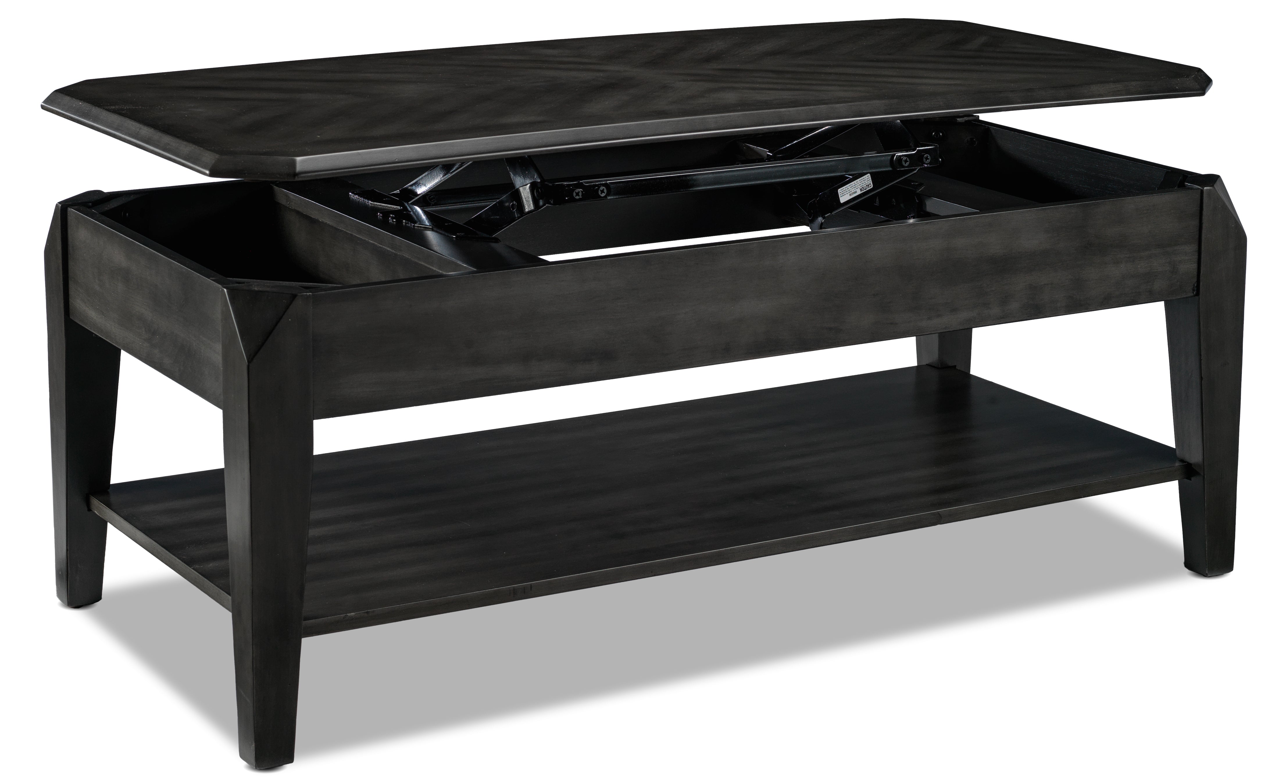 Lennox Lift-Top Coffee Table - Dark Grey