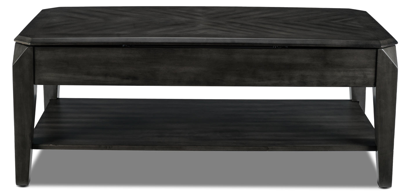 Lennox Lift-Top Coffee Table - Dark Grey