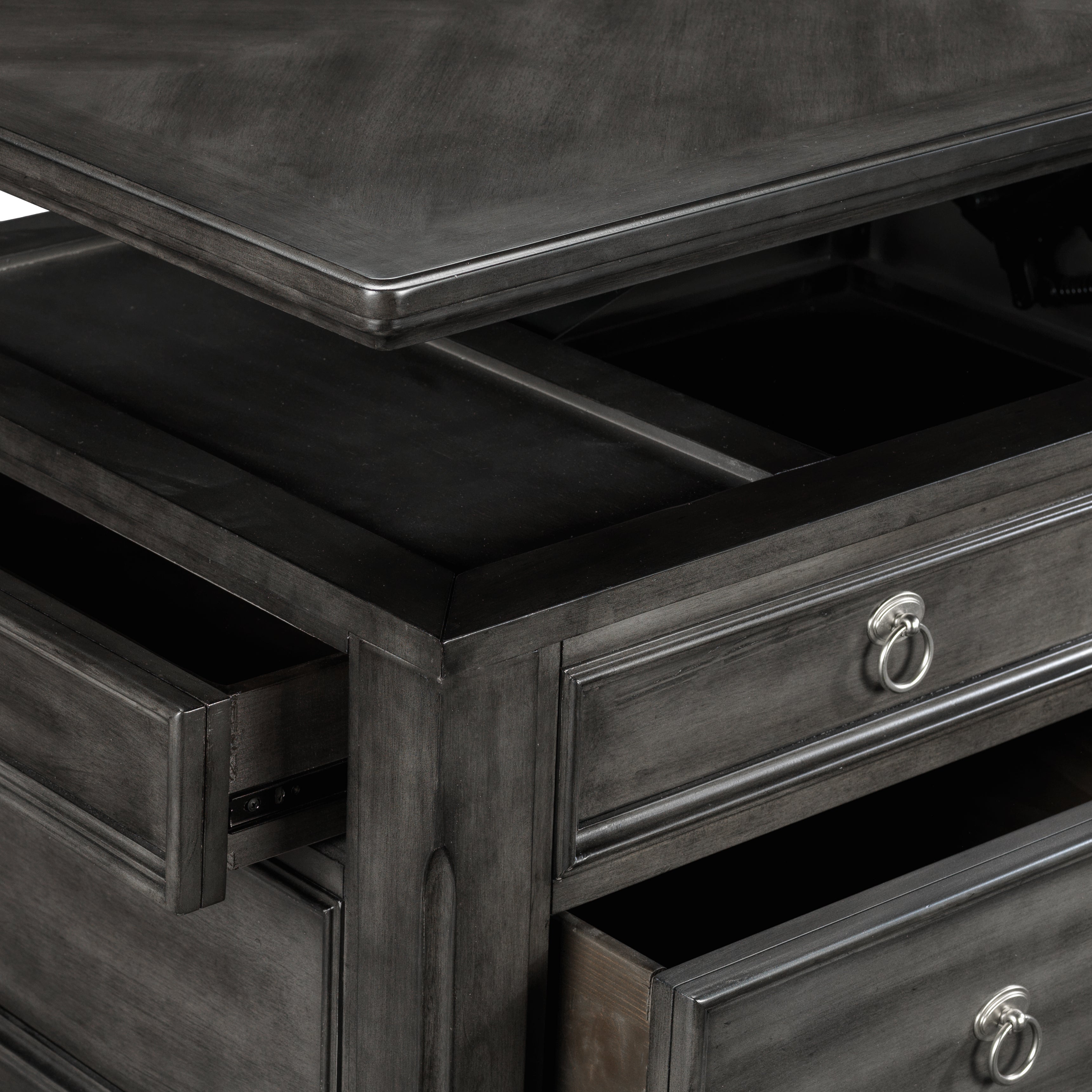 Turner Lift-Top Coffee Table - Grey