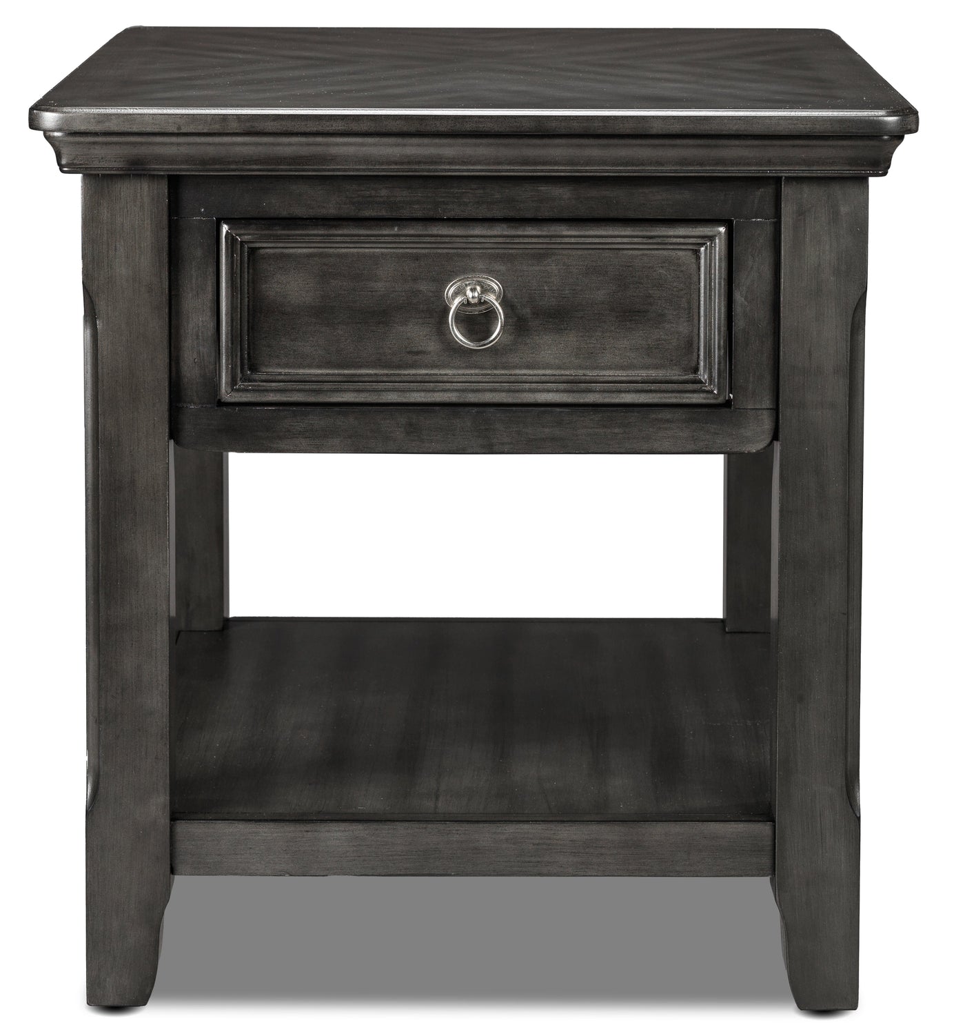 Turner End Table - Grey