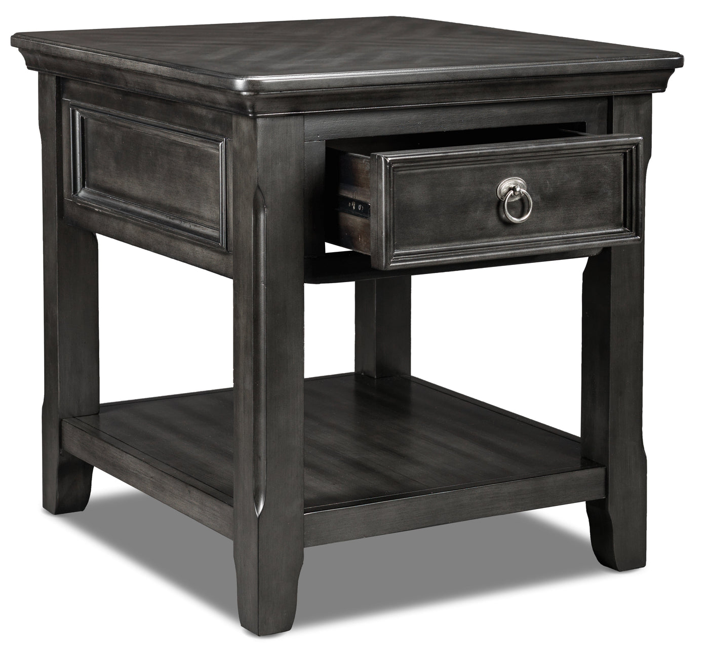 Turner End Table - Grey