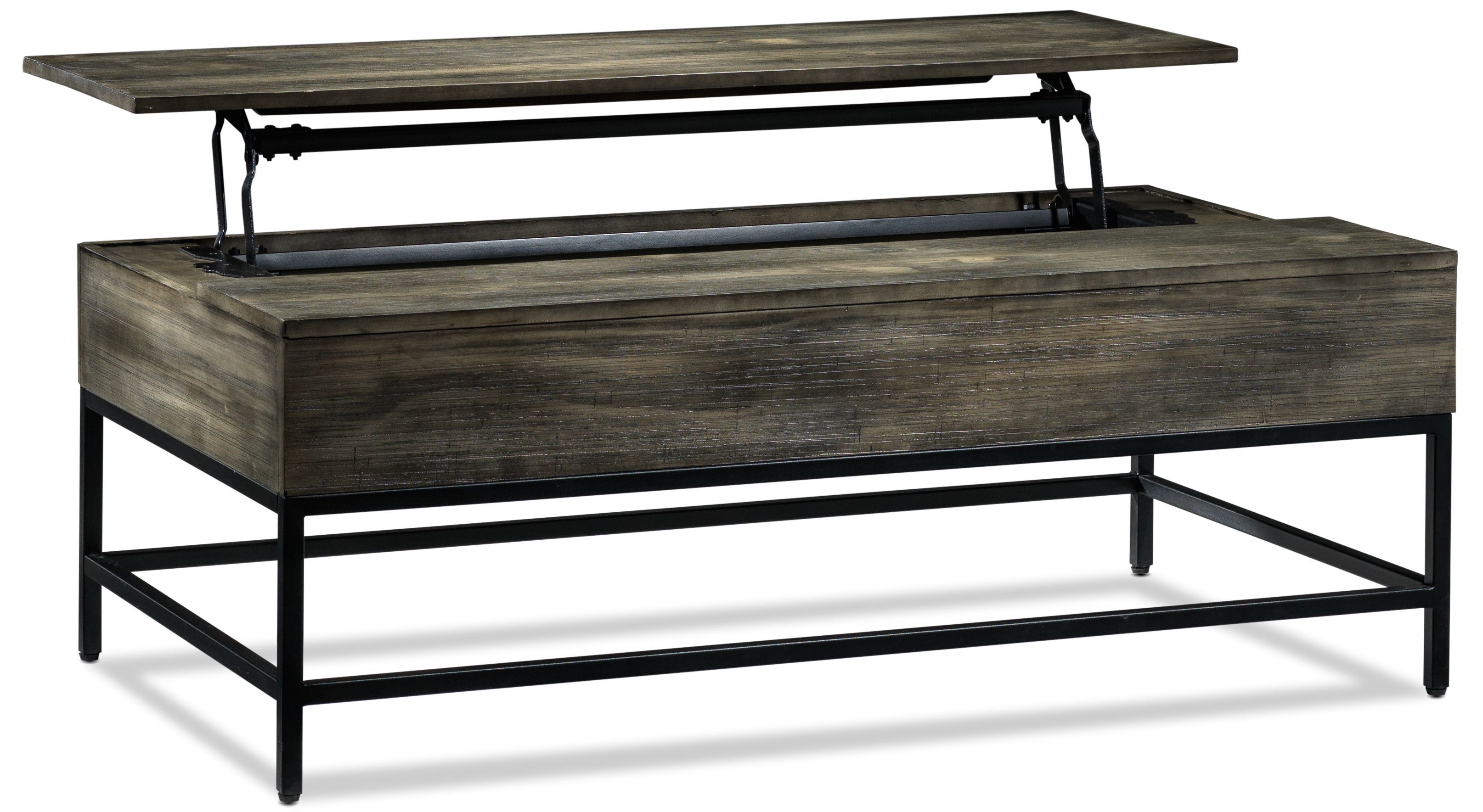 Asher Lift-Top Coffee Table - Grey