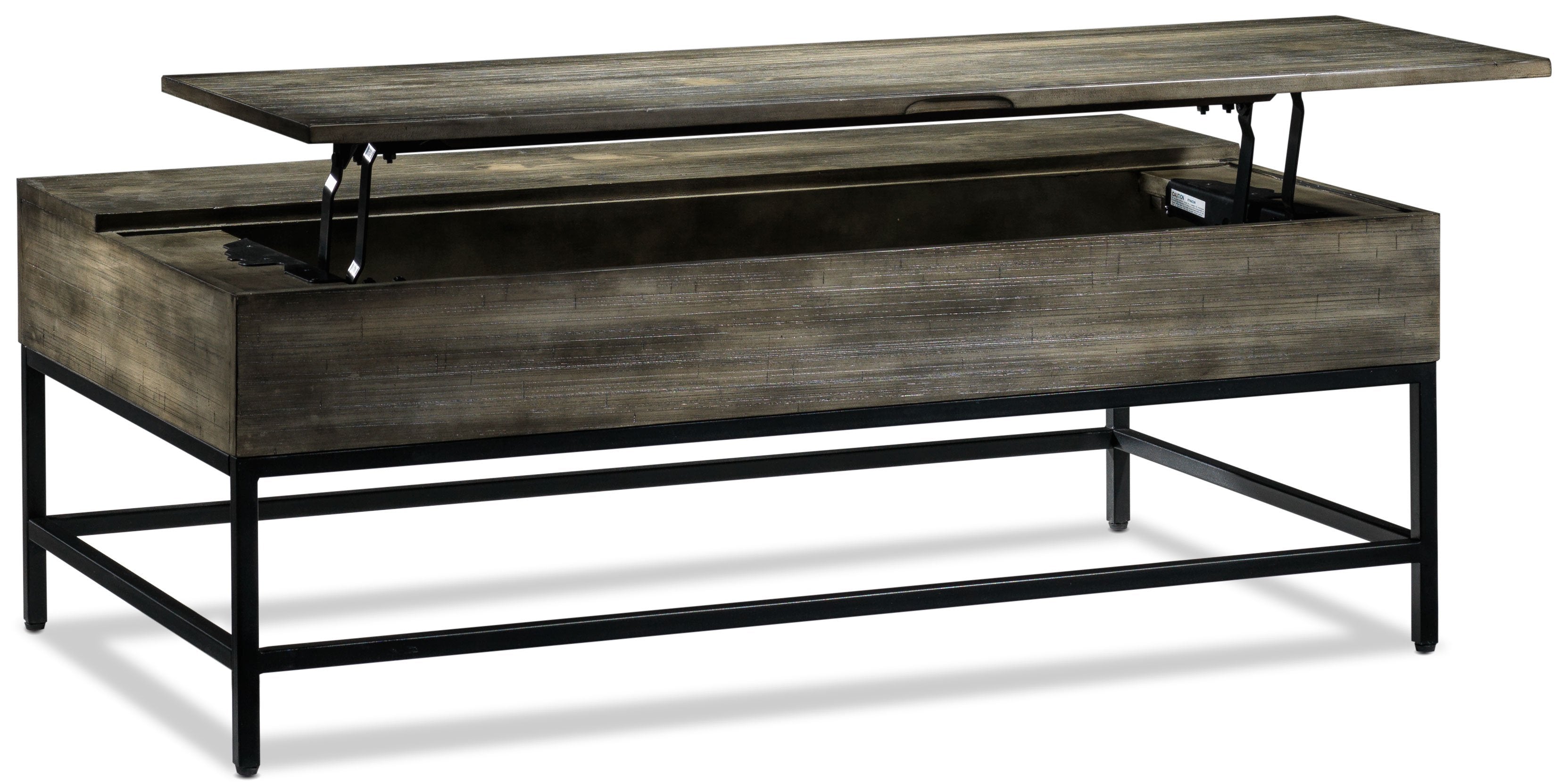 Asher Lift-Top Coffee Table - Grey