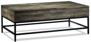 Asher Lift-Top Coffee Table - Grey