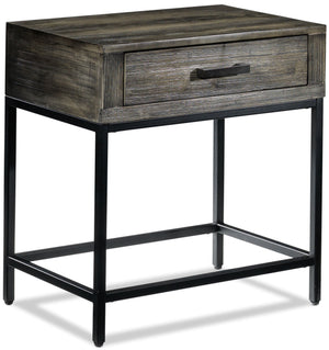 Asher Chairside Table - Grey