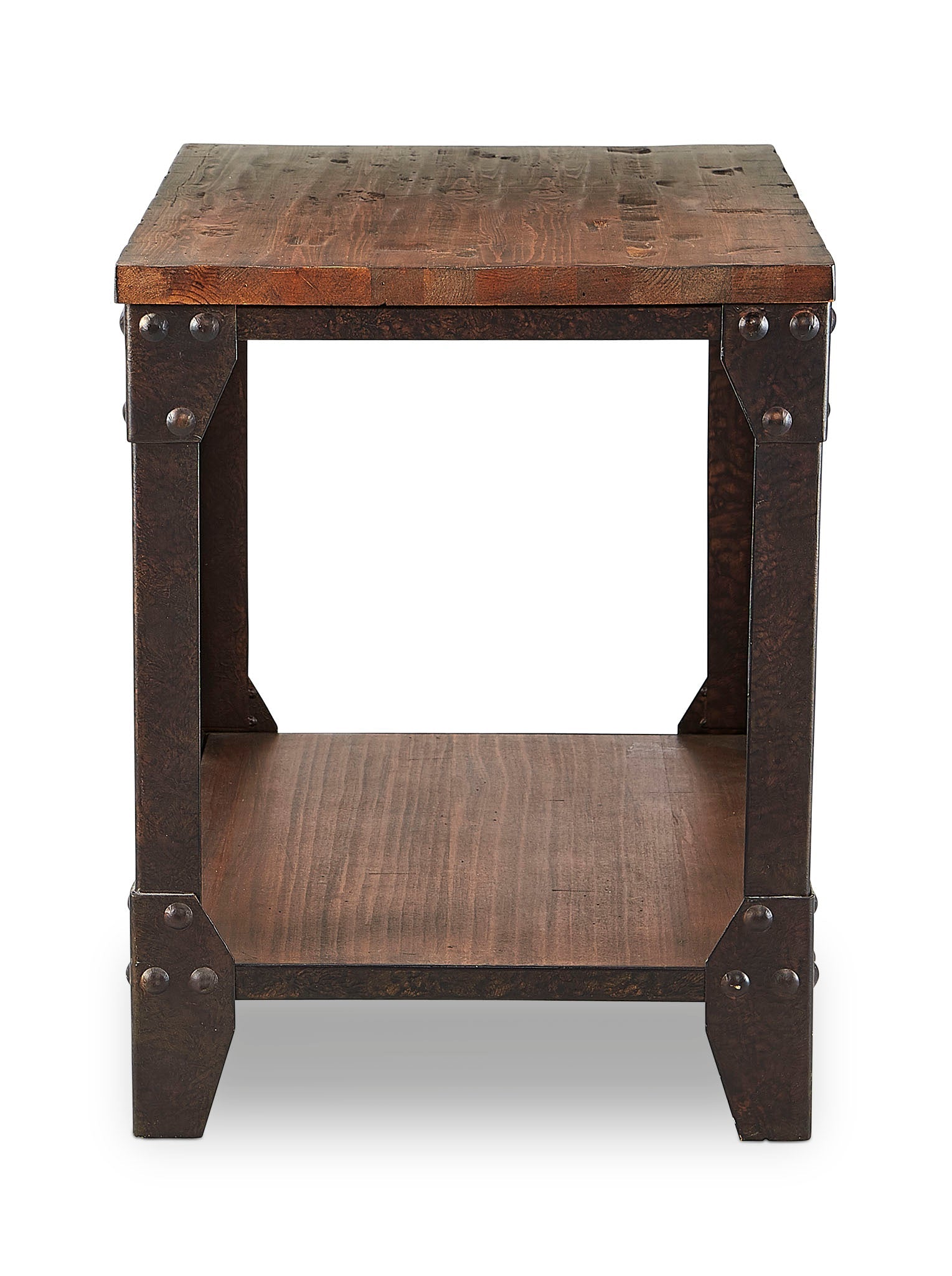 Pinebrook End Table - Distressed Natural Pine