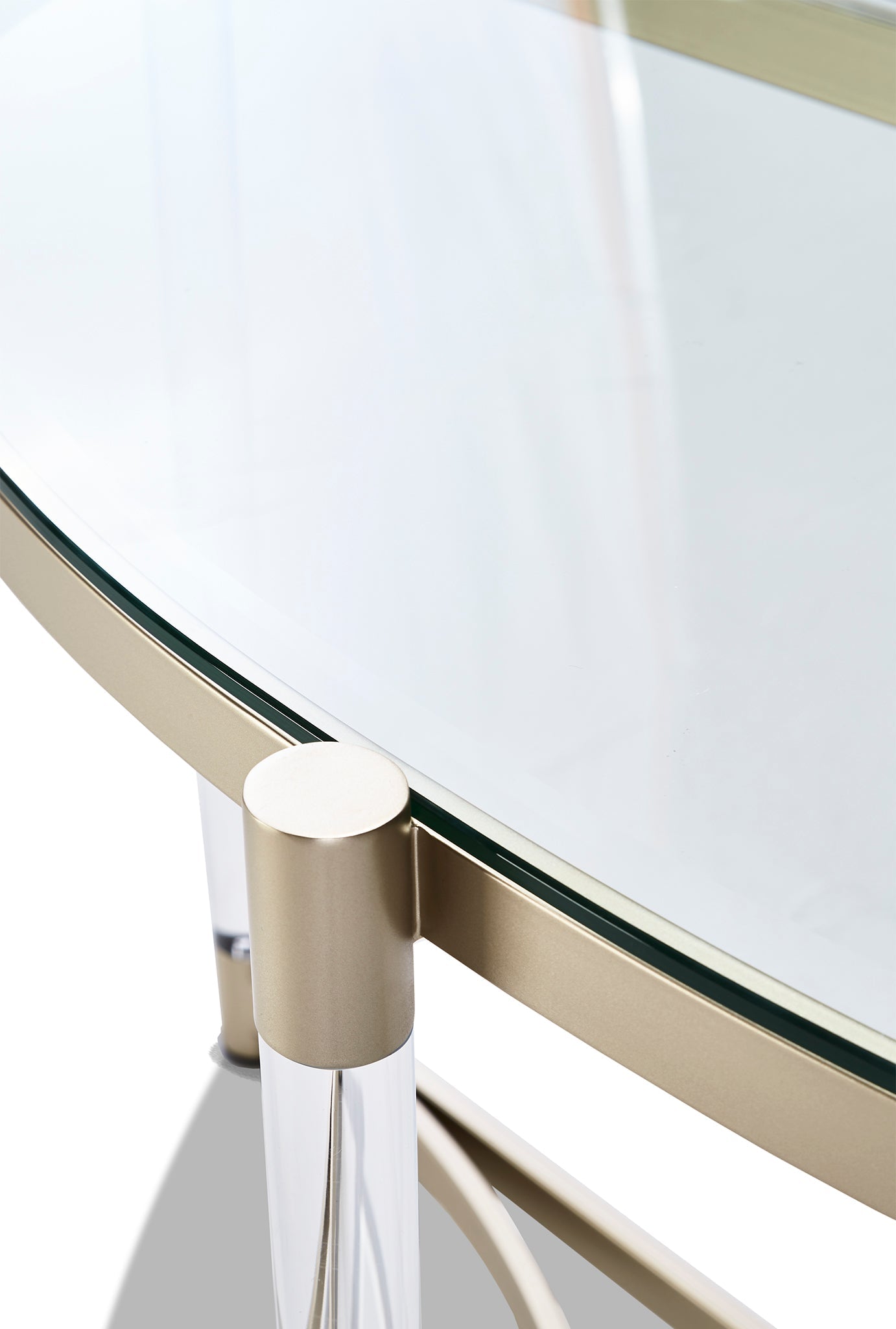 Silas Sofa Table - Platinum