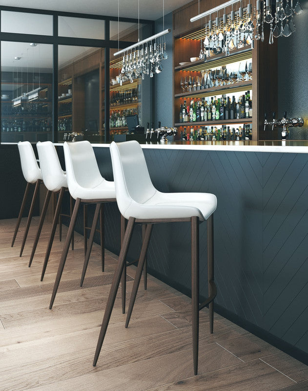 Teglberg Bar Height Stool - Greyish Brown/Walnut - Set of 2