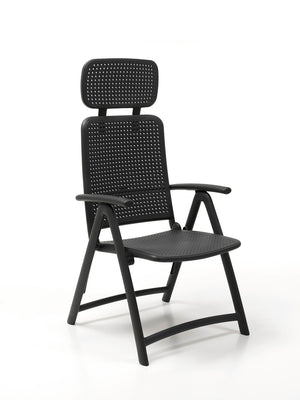 Nardi Aquamarina Outdoor Folding Reclining Chair - Black