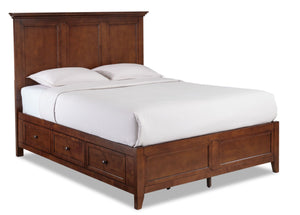 San Mateo 3-Piece King Storage Bed - Tuscan