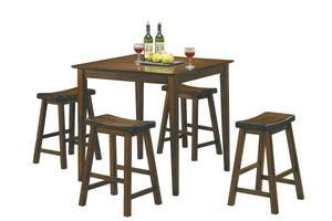 Zena 5-Piece Counter Height Dining Set - Cherry