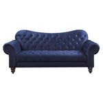 Ryo Tufted Velvet Sofa - Navy