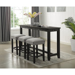Dublin 4-Piece Counter-Height Dining Set - Black