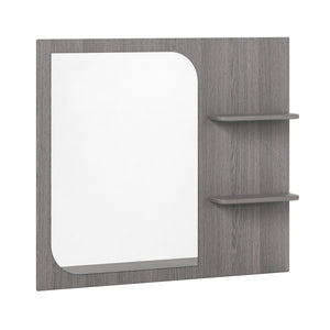 Bellmar Miroir de coiffeuse avec tablettes 36 po – gris