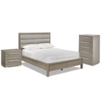 Bay Hill 5-Piece Queen Storage Bedroom Set - Grey