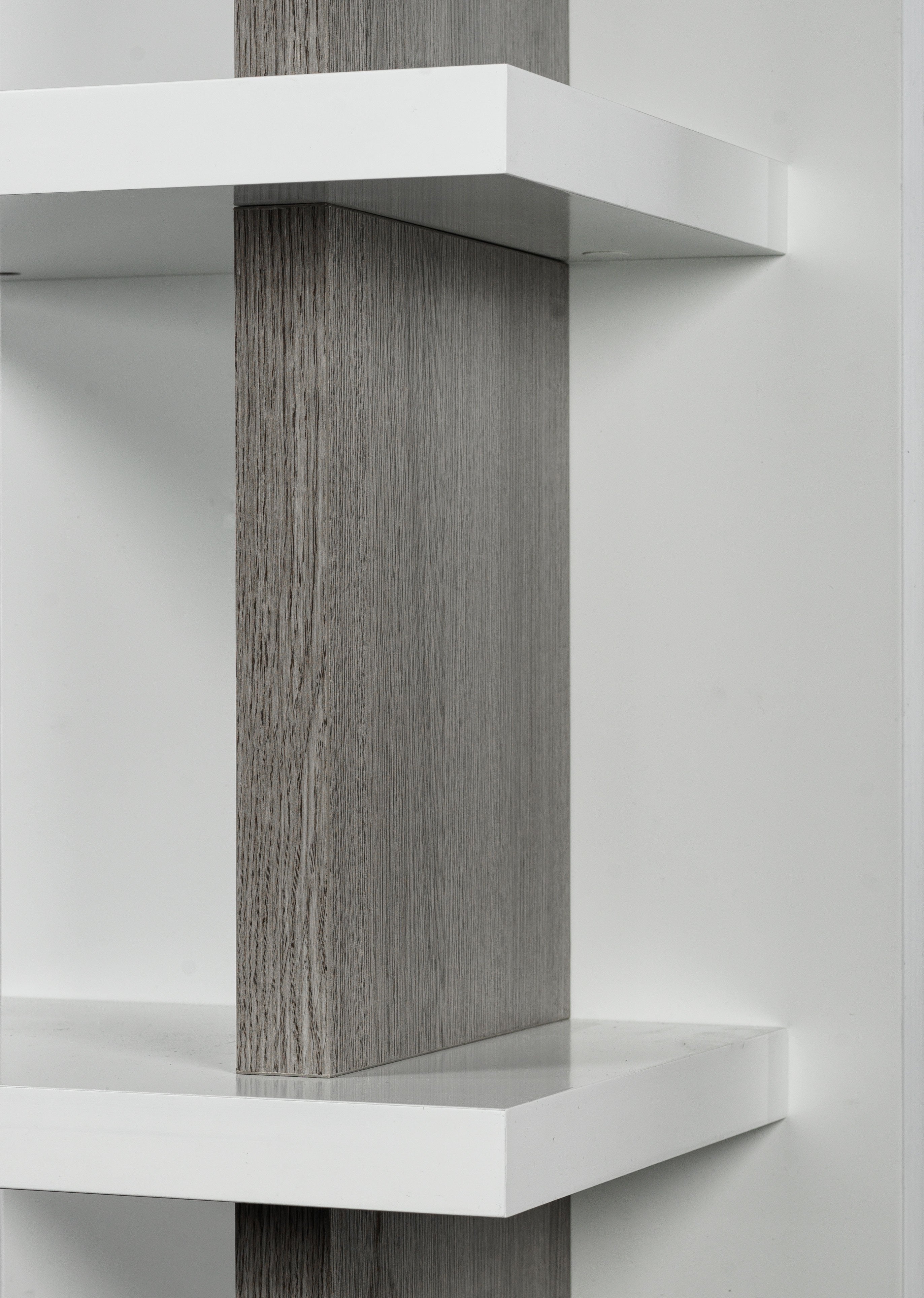 Woodbridge 3-Piece Entertainment Wall Unit - White & Grey