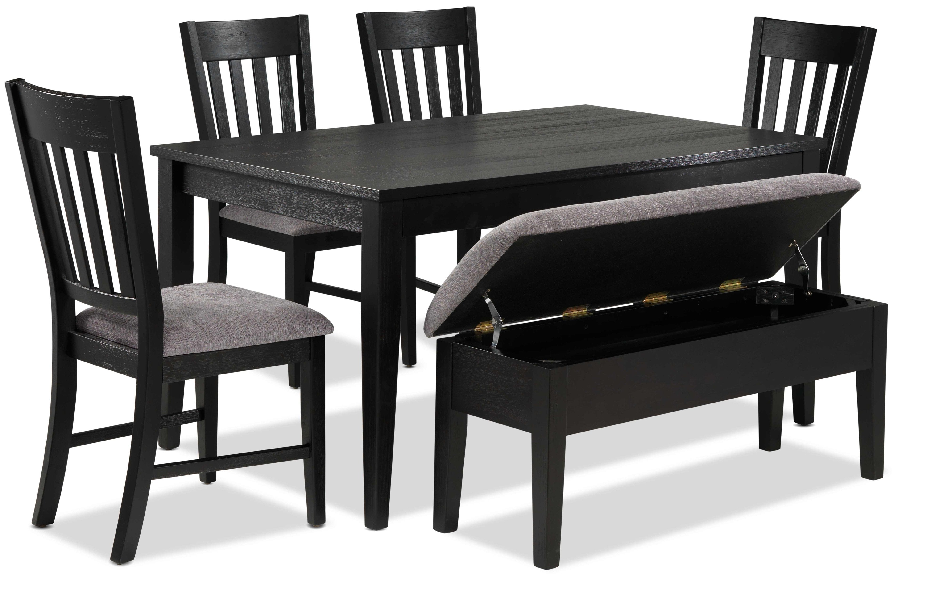 Haxby 6-Piece Dining Set - Weathered Grey