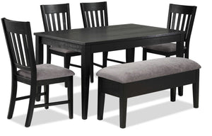 Haxby 6-Piece Dining Set - Weathered Grey
