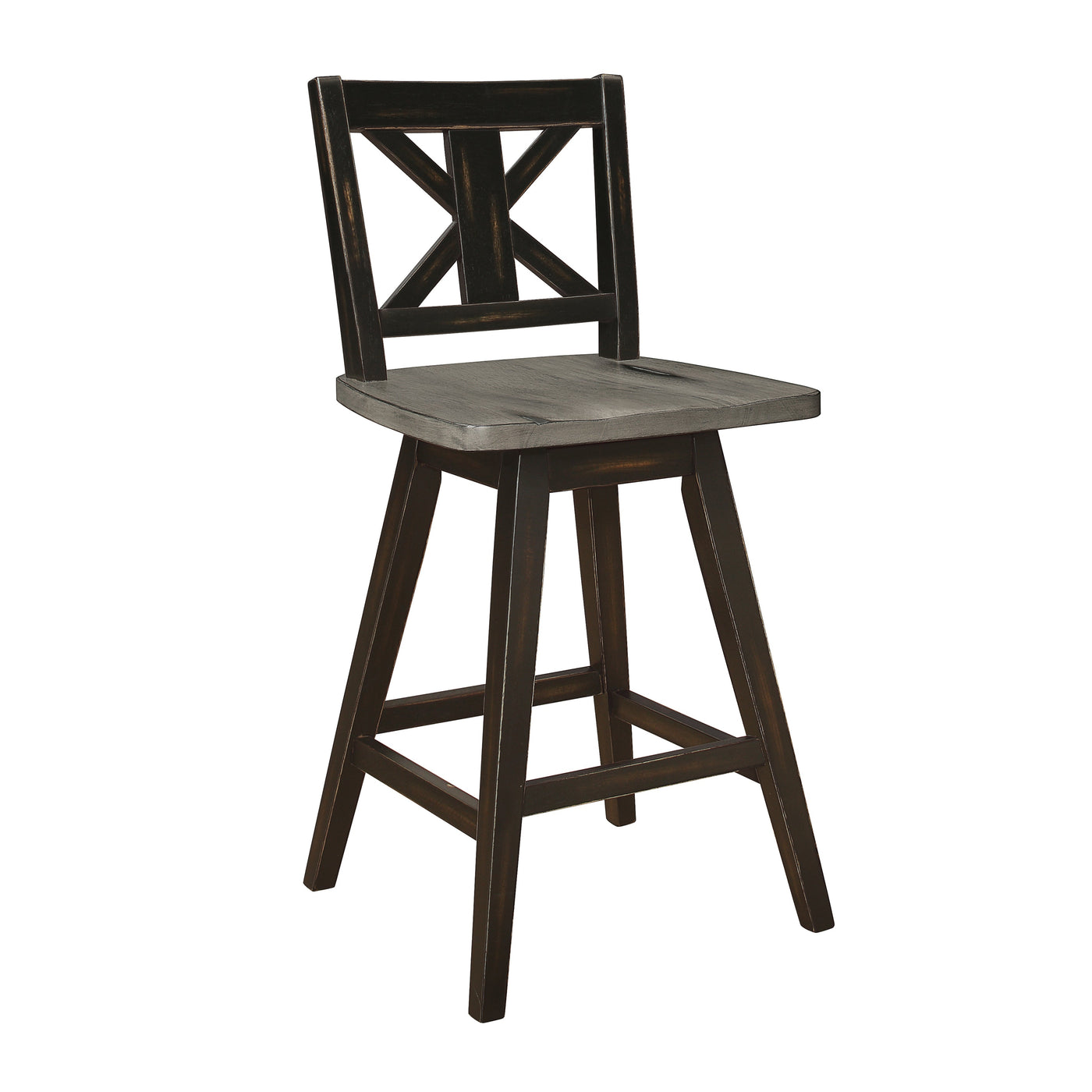 Willa Counter Height Stool - Black, Grey