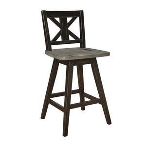 Willa Counter Height Stool - Black, Grey