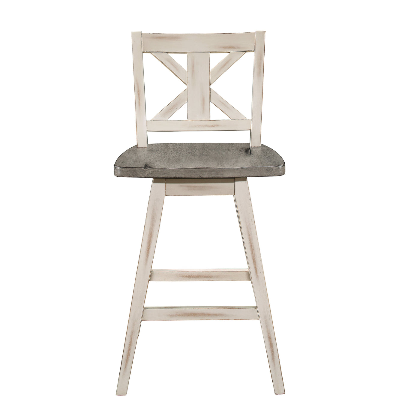 Willa Counter Height Stool - White, Grey