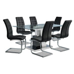 Padria 7-Piece Dining Set - Black