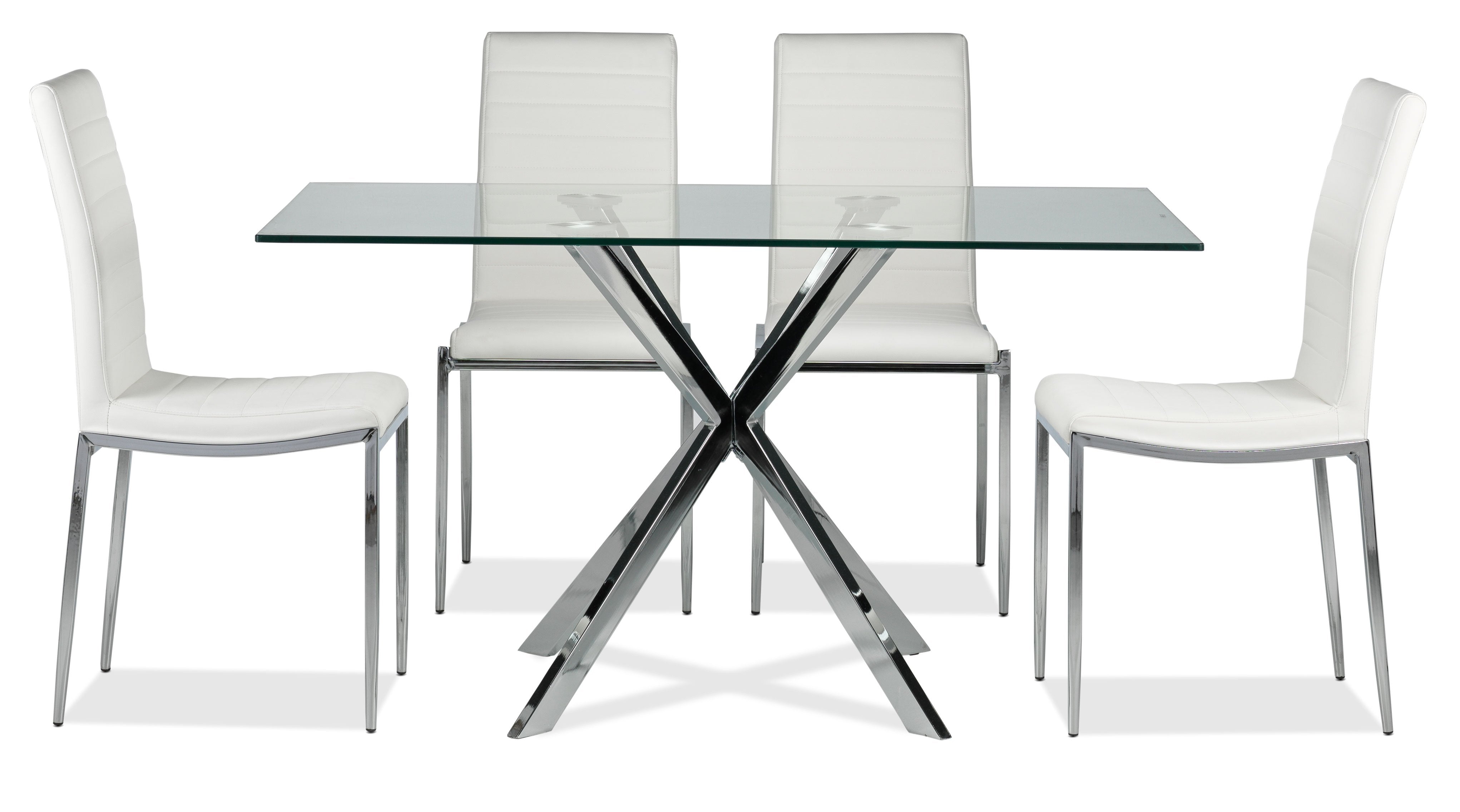 Darron 5-Piece Dining Set - White
