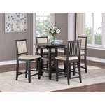 Sawyer 5-Piece Counter Height Dining Set - Beige, Black