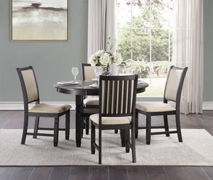 Sawyer 5-Piece Dining Set - Beige, Black