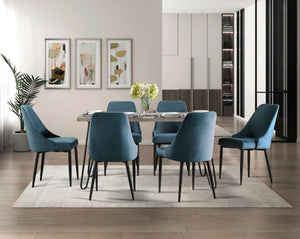 Alaia 7-Piece Dining Set - Blue