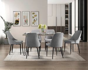 Alaia 7-Piece Dining Set - Grey