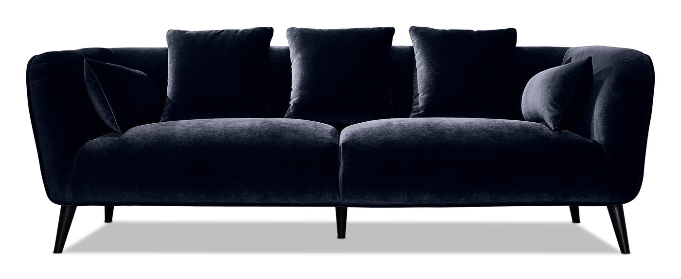 Maja Sofa, Loveseat and Accent Chair Set - Dark Blue