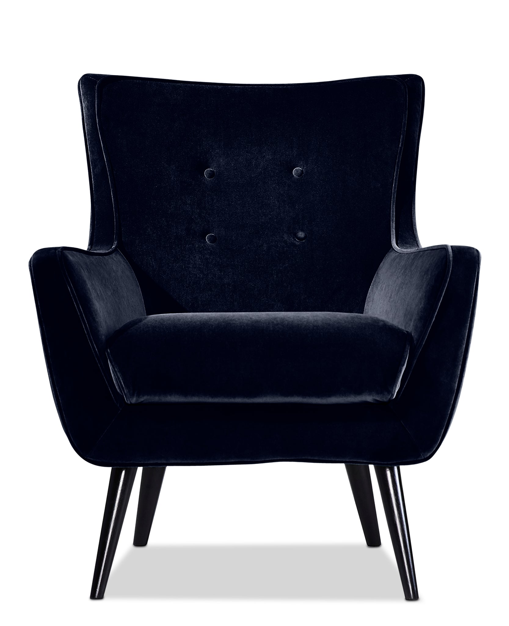 Maja Sofa and Accent Chair Set - Dark Blue