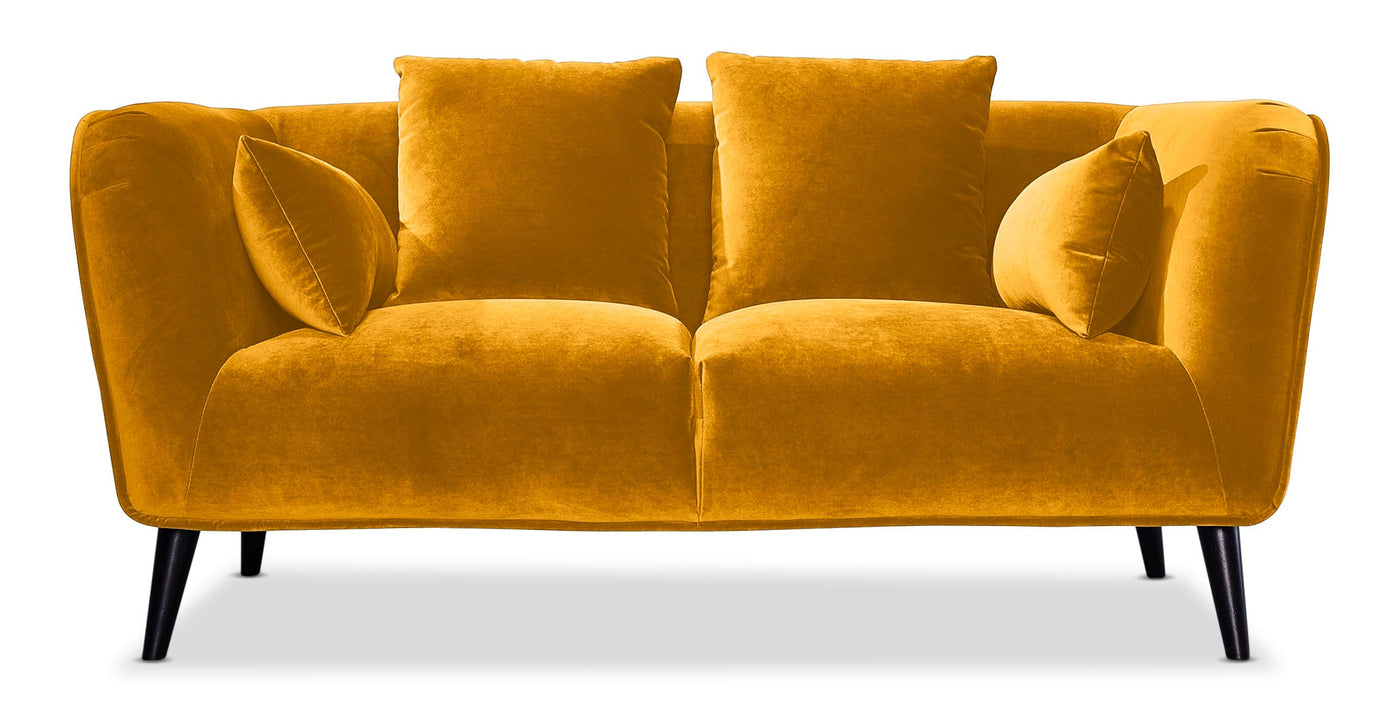 Maja Sofa, Loveseat and Accent Chair Set - Yellow