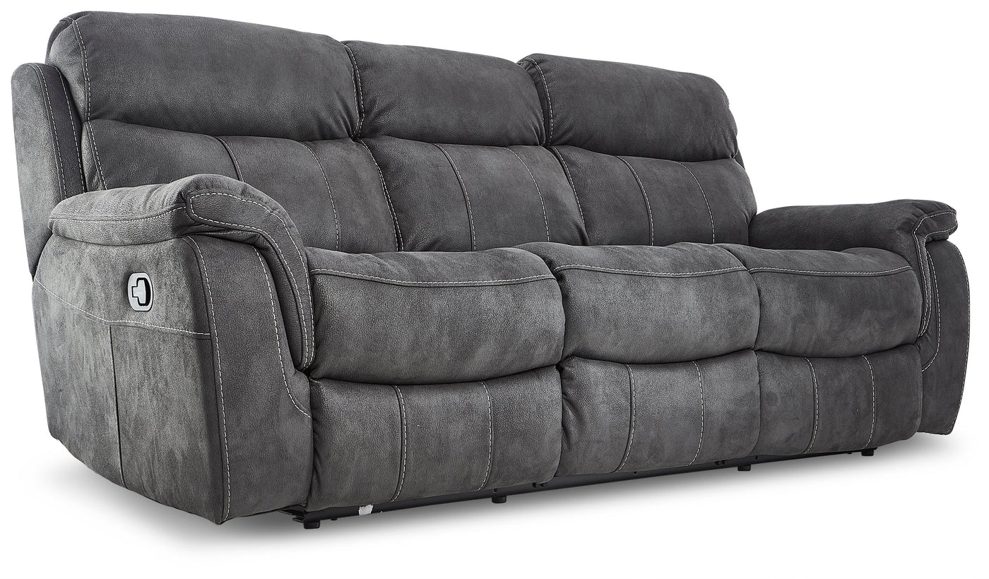 Morrow II Reclining Sofa and Glider Recliner Set - Grey