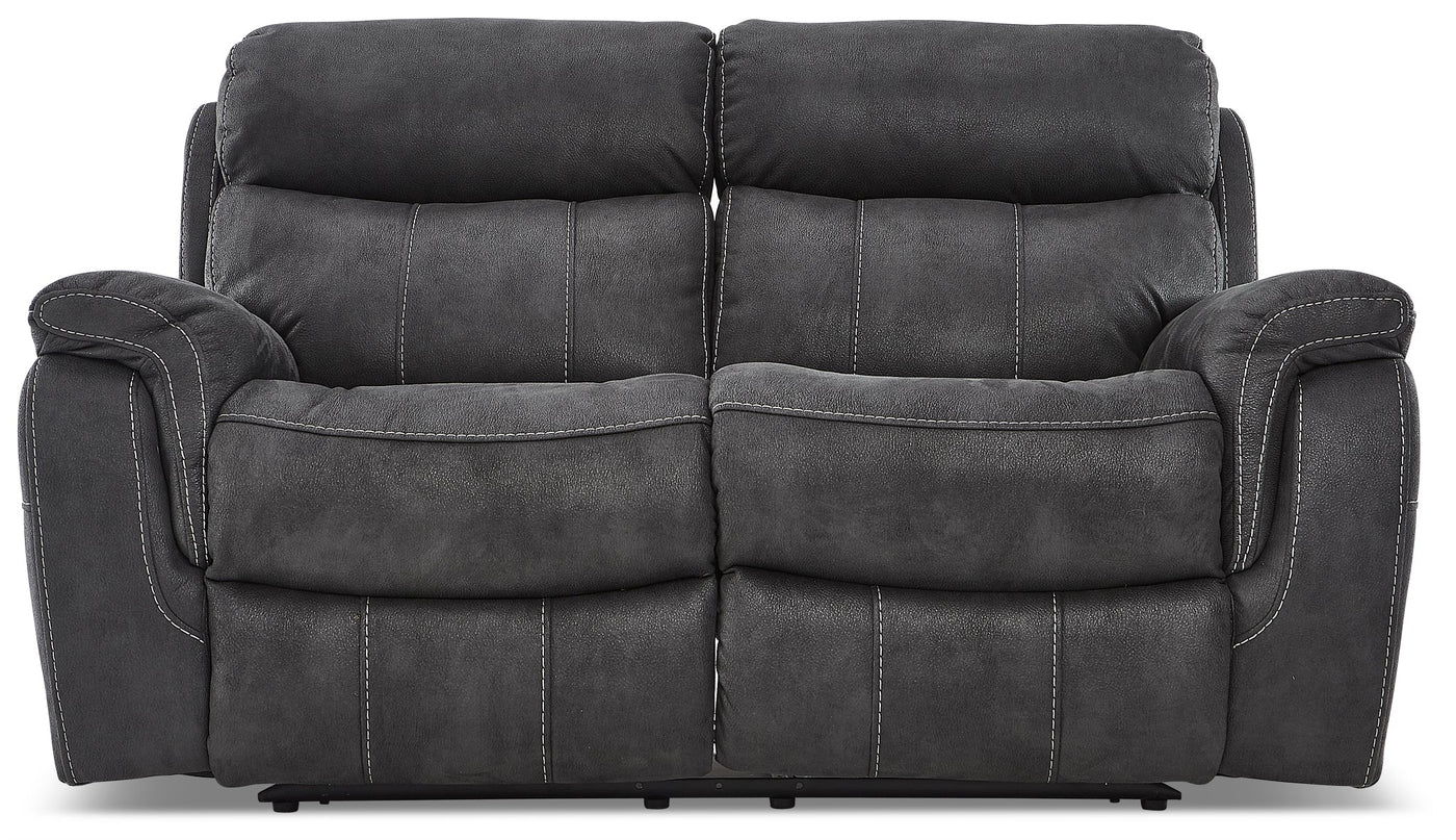 Morrow II Reclining Sofa and Loveseat Set - Grey