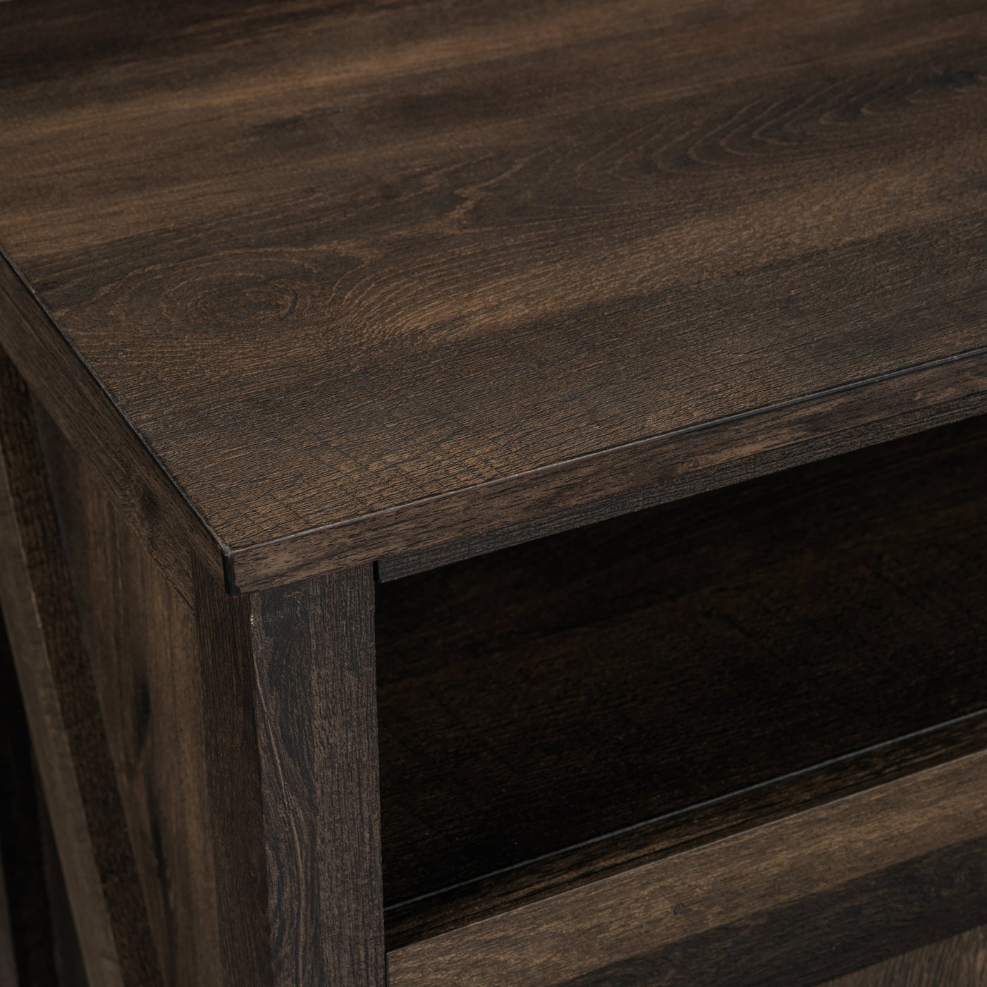 Noah Fireplace TV Stand - Aged Oak