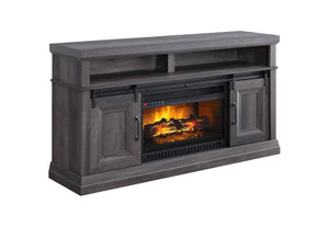 Preston Fireplace TV Stand - Charcoal
