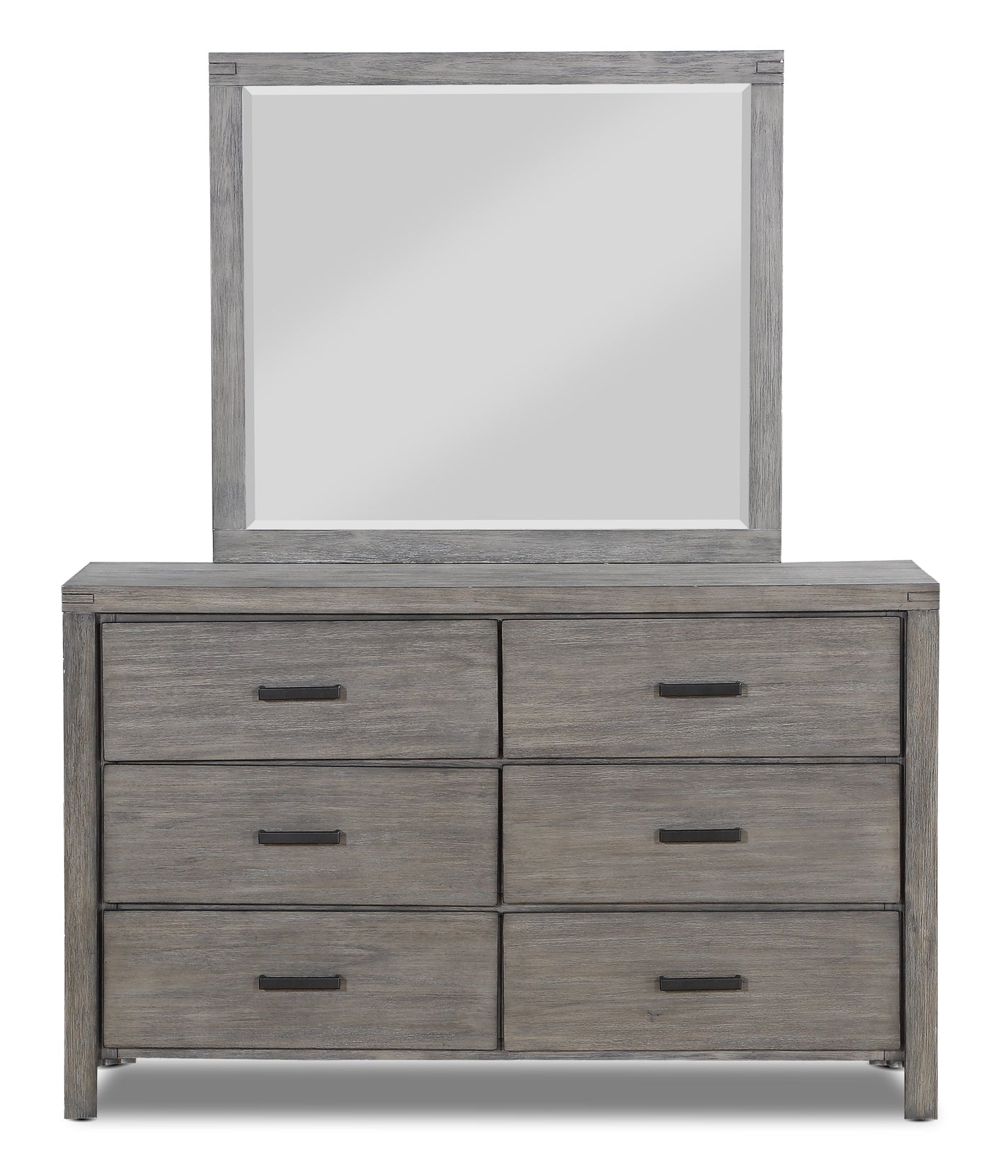 Copeland 6 Drawer Dresser - Wire-Brushed Grey