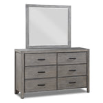 Copeland 6 Drawer Dresser - Wire-Brushed Grey