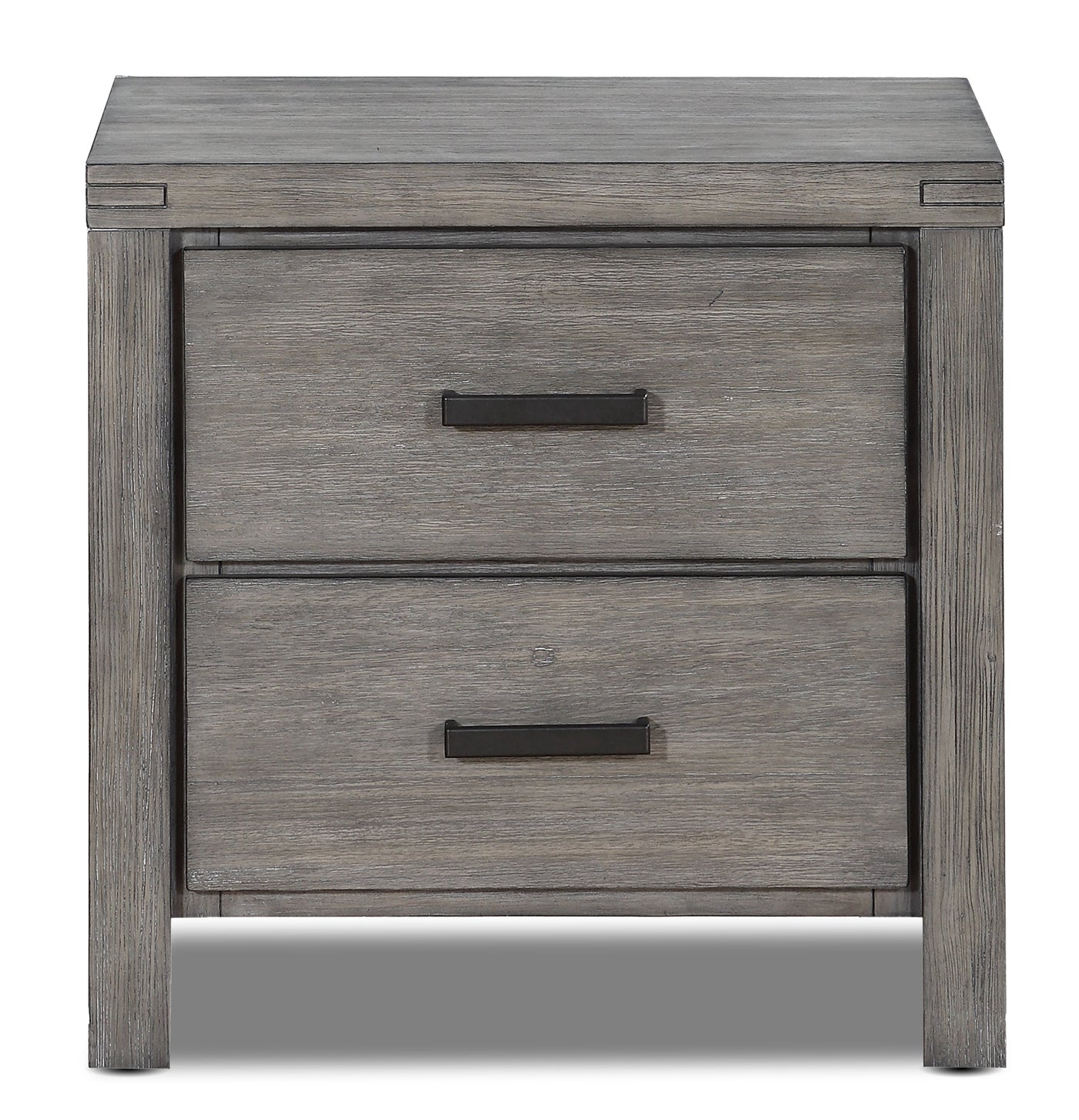 Copeland Night Table - Wire-Brushed Grey