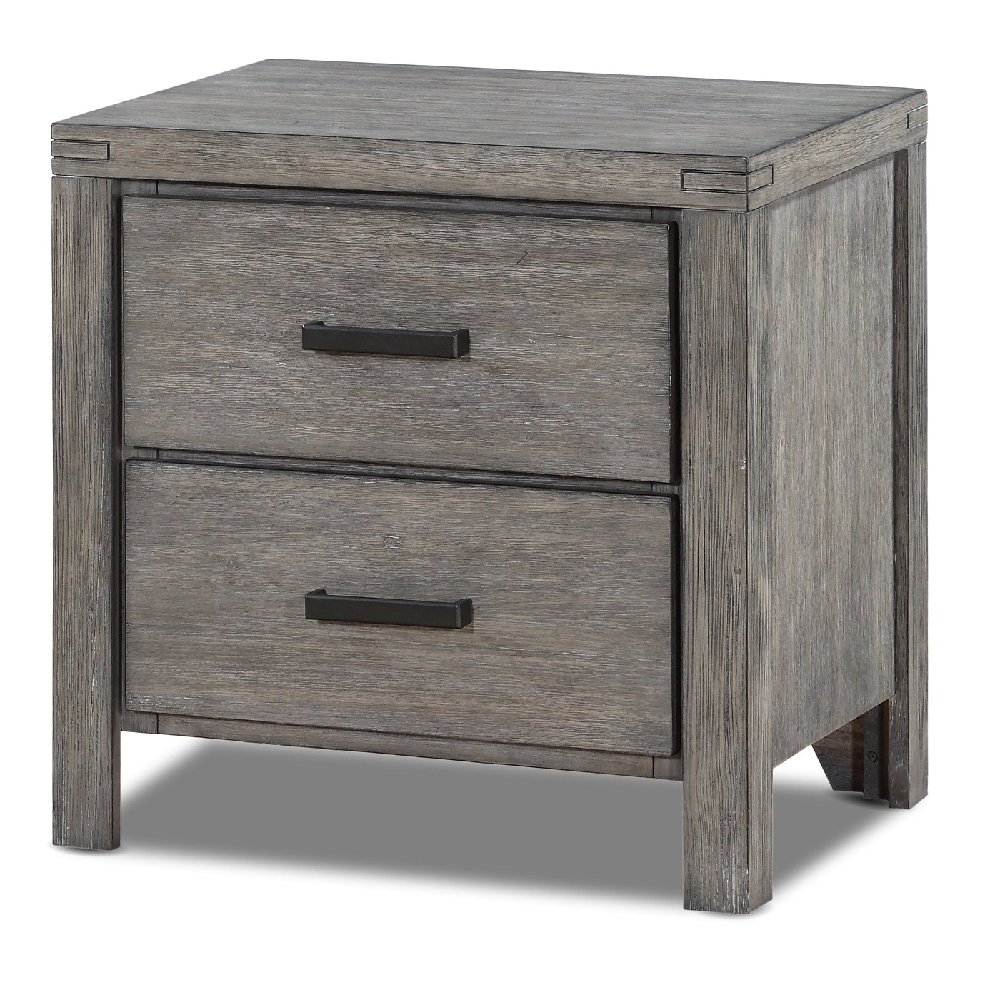 Copeland 6-Piece King Storage Bedroom Set- Wire-Brushed Grey