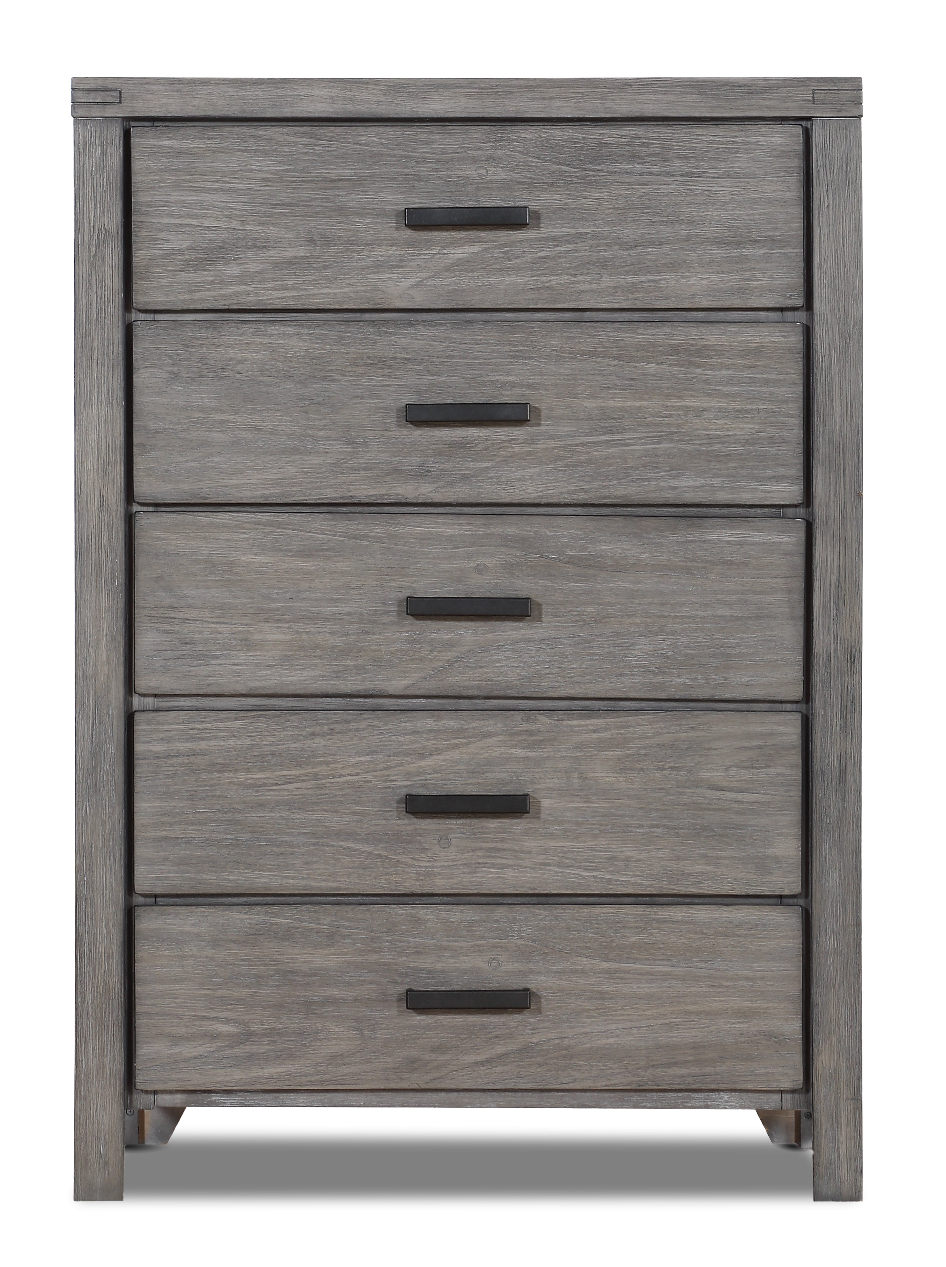 Copeland 5 Drawer Chest - Wire-Brushed Grey