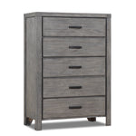 Copeland 5 Drawer Chest - Wire-Brushed Grey