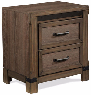 Rossco Night Table - Rustic Oak