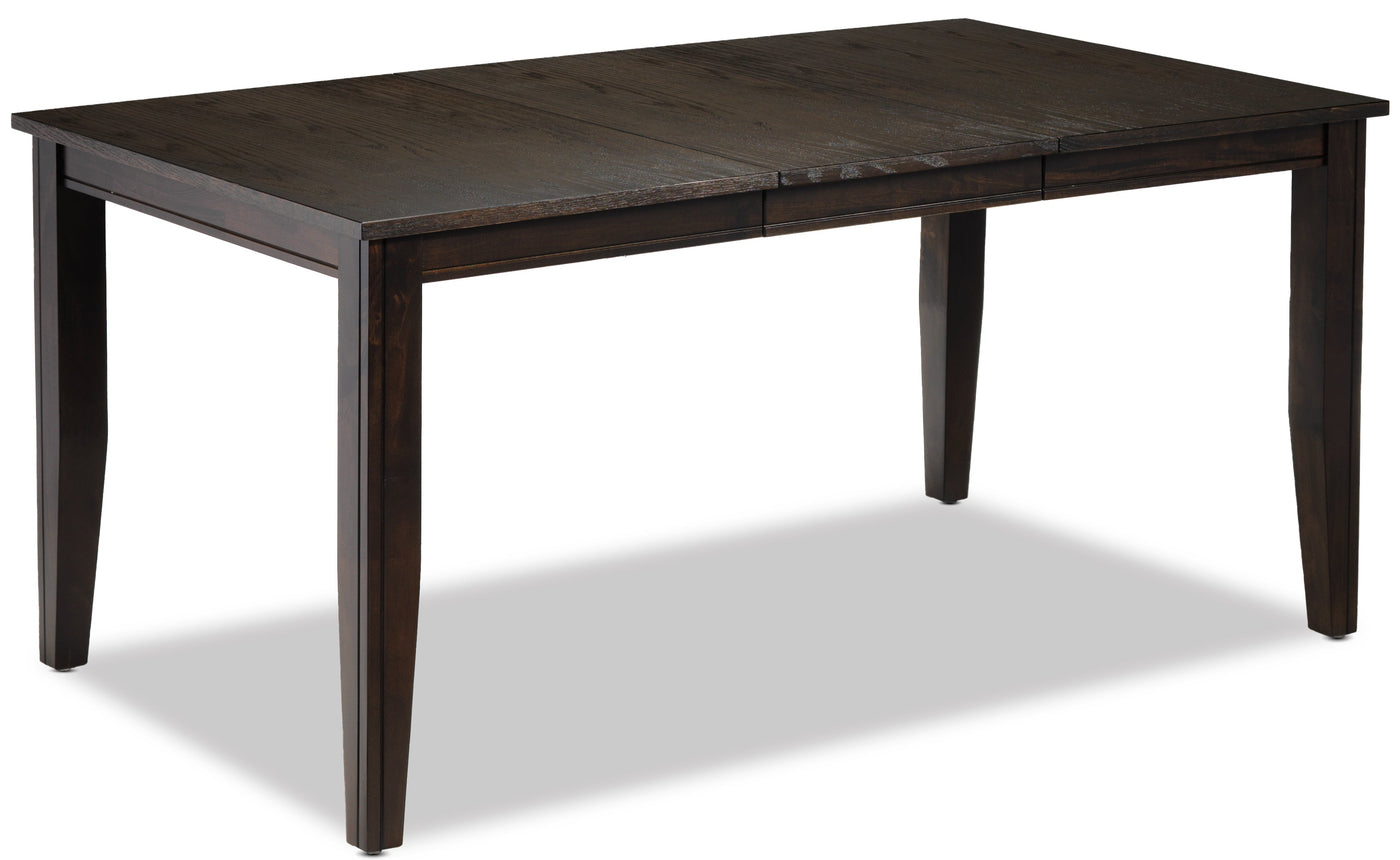 Holland 5- Piece Dining set- Dark oak with Wire - Brushed Finish